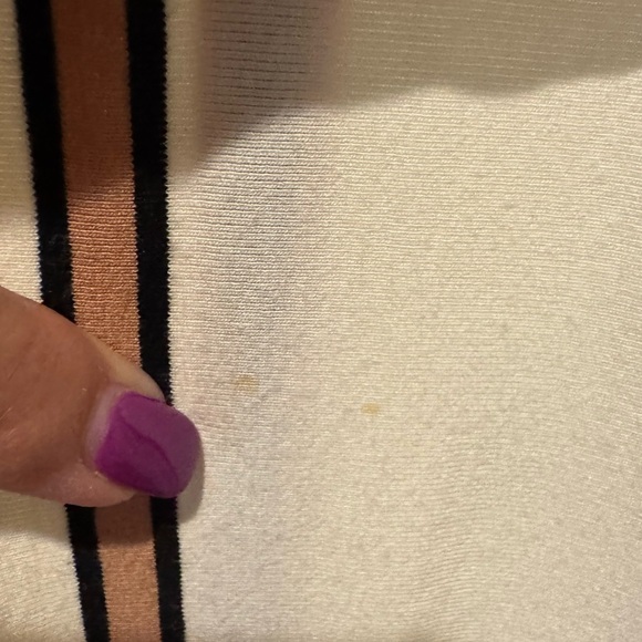 LOFT OUTLET Striped Brown & Black Sleeveless Maxi Dress Size M Ties at Waist - Picture 10 of 15